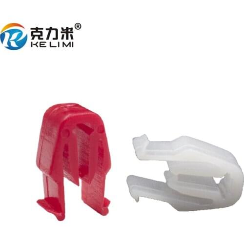KE LI MI 50Pcs U-word clip nylon retainer fastener for car Instrument panel trim radios buckle Dashboard