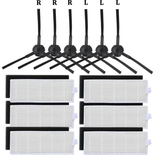 18Pcs/Lot Side Brush Hepa Filter for iLIFE A8 A40 A6 A4 A4s Robot Vacuum Ceaner Replacement Parts