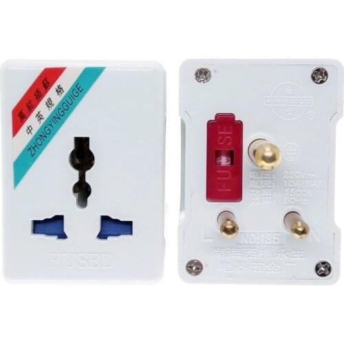 India/Sri Lanka 3 Multi Outlet Type D Wall Socket Power Plug Adapter AC Masterplug