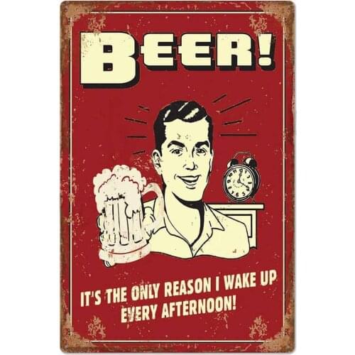 Interesting Beer Its The Only Reason Kitchen Poster Funny Art Decor Vintage Aluminum Retro Metal Tin Sign Painting Signs