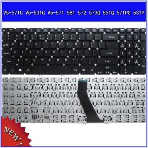 Laptop Keyboard For ACER V5-571G V5-531G V5-571 581 572 573G 551G 571PG 531P Notebook Replace US Keyboard
