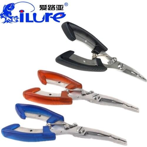 Ilure Multi-function Fishing Pliers 16x5.5cm/80g Stainless Steel Lure Fishing Tackle Line Cutter Hook Remover Pesca Tool