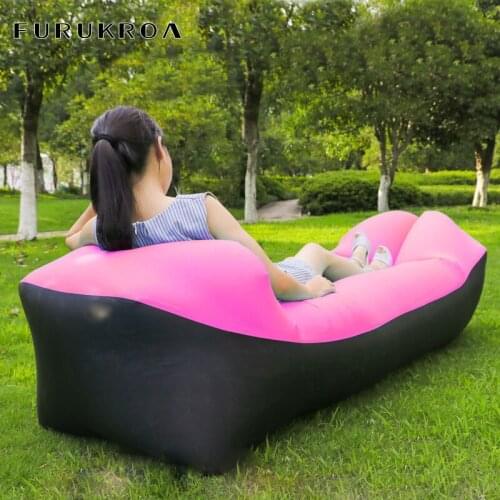 Infaltable Air Sleeping Bag Lazy Sofa Bed Outdoor Camping Ultralight Beach Travel Lounger Chair Portable Hiking Rest Bag X315B