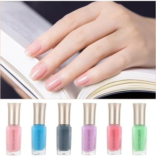 New Hot Nail Protection Lasting Unpeelable Quick-drying Translucent Jelly Nail Polish 10ML Environmental Polish Candy Color
