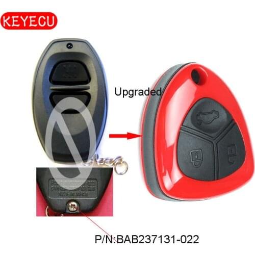 Keyecu Upgraded Replacement Remote Key 3 Button 304MHz for Toyota BAB237131-022 RS3000 Key Fob Remote Grey