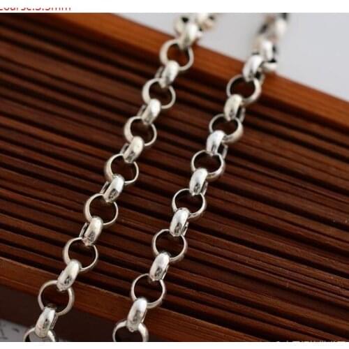 925 silver necklace thick 3.5 mm female 66 cm long necklacen