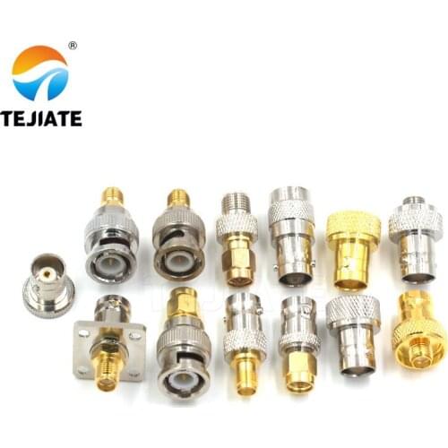 1PCS BNC Type SMA Type Adapter BNC To SMA Connector J-KRP K-KKF K-K K-J Male/Female Header Gold Plated Nickel Plated