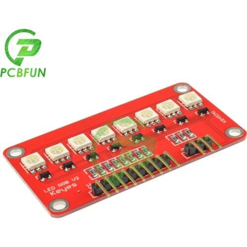 Full Color LED Module LED SCM Printed Circuit Board Module 5050 RGB LED Water Lamp Module for Arduino AVR Scanning Control Mode