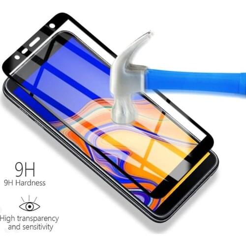Full Cover Tempered Glass For Samsung Galaxy J4 Core J6 A6 A8 Plus 2018 J8 A7 2017 2016 A750F A720F J415F Film Screen Protector