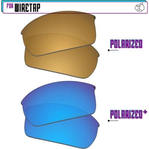 EZReplace Polarized Replacement Lenses for - Oakley WireTap Sunglasses - BlueP Plus-GunmetalP