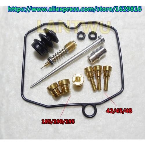 SPORTSTER Harley-XLH883/1200/1350/1450 CVH (CV40 27421-99C) Carburetor Repair Kit Main jet185-190-195 pilot jet42-45-48