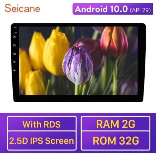 Seicane Android 10.0 9inch 2DIN Universal Car Radio GPS Navigation Head Unit Player Quad Core Support Steering Wheel Control