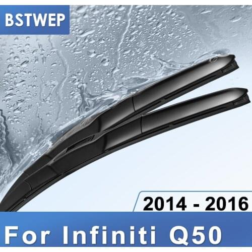 BSTWEP Hybrid Wiper Blades for Infiniti Q50 Fit Hook Arms 2014 2015 2016
