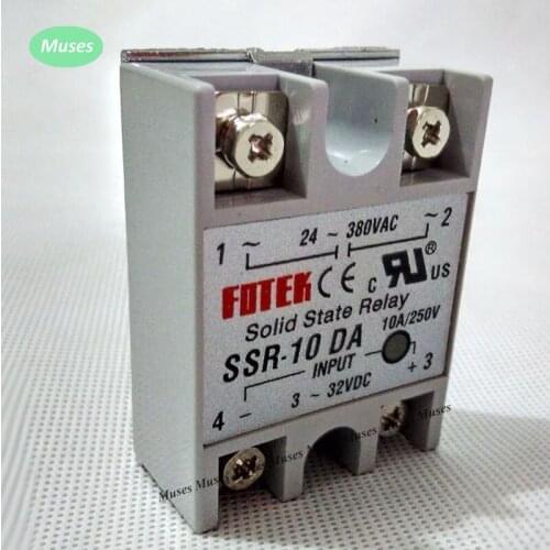 SSR-10DA Manufacturer 10A ssr relay,input 3-32VDC output 24-380VAC