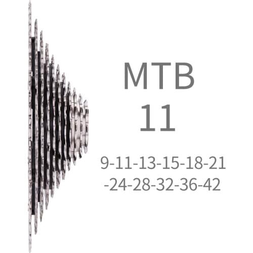 ZTTO MTB Bike 11Speed 9-42T Cassette XD Sprocket Lightweight Silver 9-42 Steel Cassette 11s 42t compatible 11V k7 GX M7000 M6000