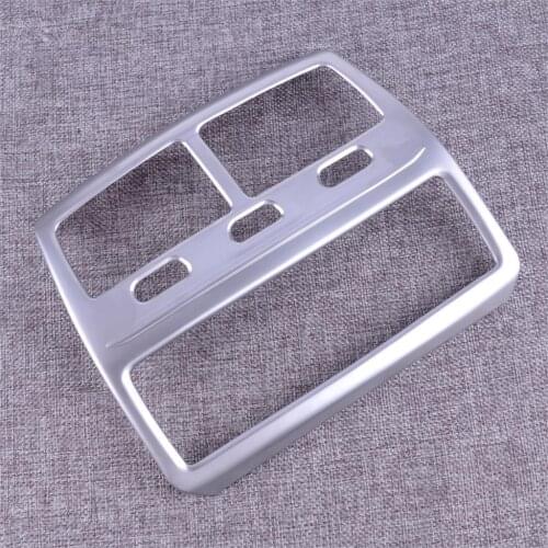 Car Rear Interior Rear Chrome ABS AC Air Condition Outlet Vent Console Frame Cover Trim Panel Fit for BMW 5 Series G30 2018