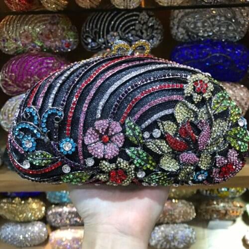 Woman Evening bags Women Diamond Rhinestone Clutch Crystal Day Clutch Wallet Wedding Purse Party Banquet shoulder messenger bags