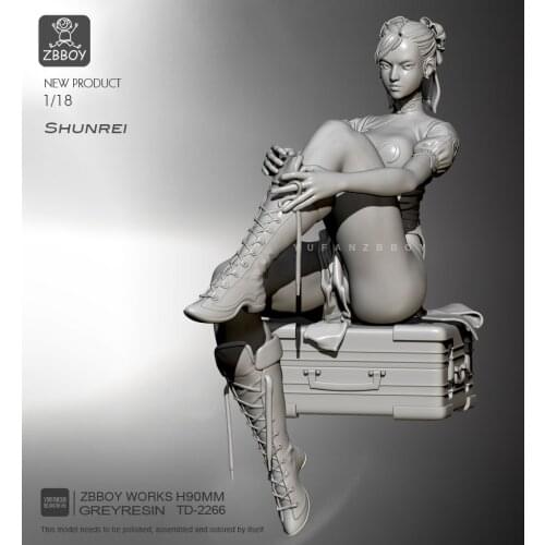 1/24 Resin Figure Kits Model DIY Self-assmeble TD-2266