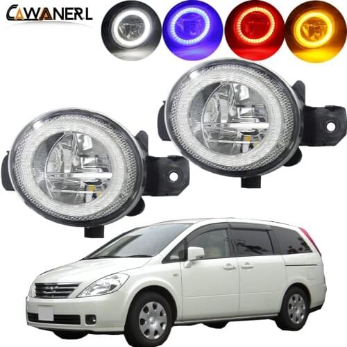 2 X Car Angel Eye Fog Light For Nissan Presage 2004 2005 2006 LED Daytime Running Light DRL Fog Lamp 4000LM 12V