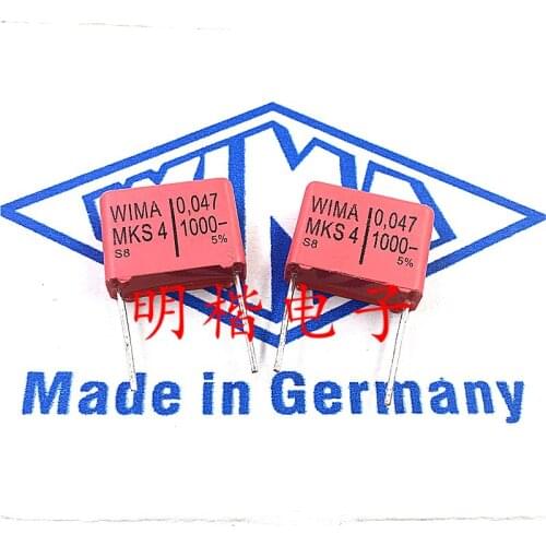 20PCS/50PCS German original capacitance WIMA MKS4 1000V 0.047UF 1000V473 47NF foot from 15mm FREE SHIPPING