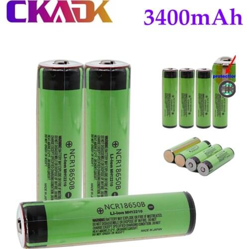 2021 new original 186503400 MAH ncr18650b 3.7 V 3400 MAH 18650 battery for flashlight