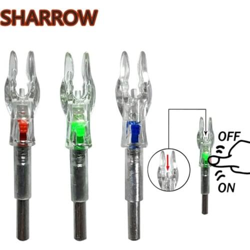 3pcs Archery Lighted Nocks Automatic Arrow Lighted Nock Fit ID4.2mm Arrow Shaft For Arrow Outdoor Training Shooting Accessories