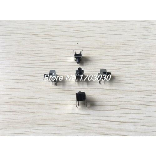 60 Pcs Momentary Right Angle Tactile Tact Push Button Switch 6 x 6mm x 6.5mm