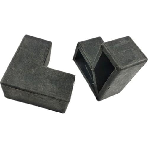 Furniture Table And Chair Accessory 30x30 Square Pipe Elbow Joint Plastic Right Angle Tube Connector