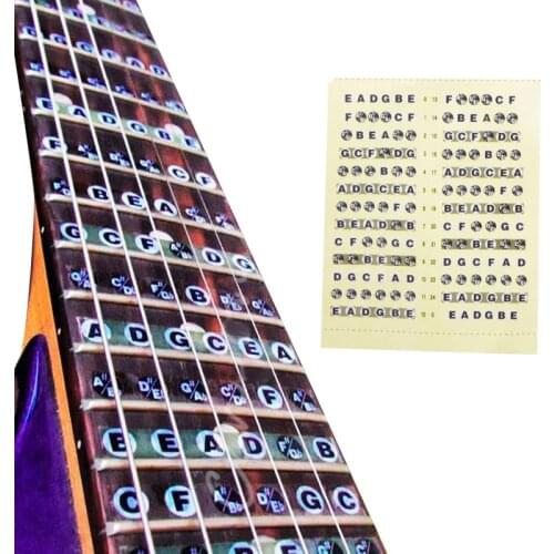 Guitar Accessories Guitar Fretboard Sticker Frets Note Decal Learning Music Lesson Beginners