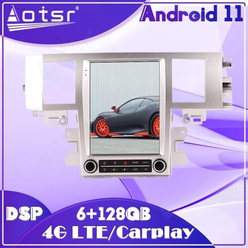 6G 128G Android 11 Car Multimedia Auto Audio Radio Player For Jaguar XF XFL 2004 2005-2015 GPS Navigation Tesla Style Head Unit