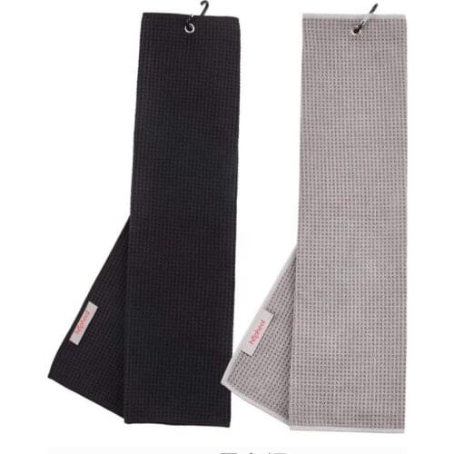 Free shipping 300pcs Microfiber Golf Towel 40x60cm With Hook Cleans Clubs Balls Hands Golf Towel 16" X 20"