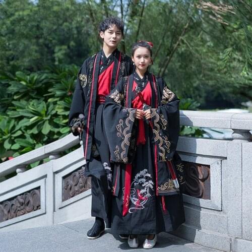 Free shipping Black cloak with brocade carp embroidery made in Han Dynasty