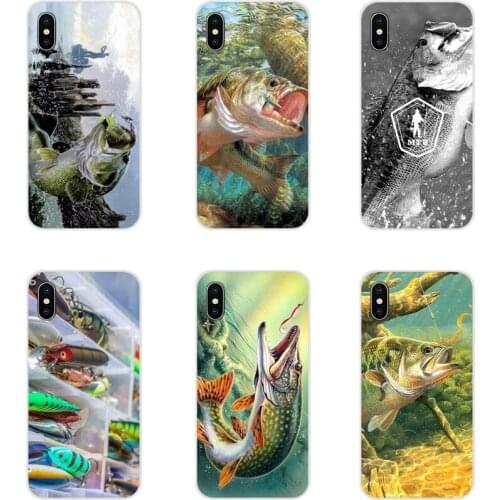 Covers For Huawei G7 G8 P7 P8 P9 P10 P20 P30 Lite Mini Pro P Smart Plus 2017 2018 2019 fish jump out of water Fishing Tackle Box