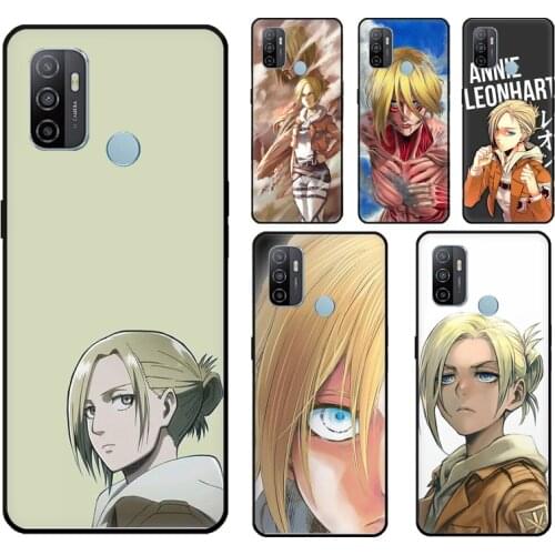 Annie Leonhart Shingeki no Kyojin Cover For OPPO A72 A52 A15 A83 A91 Reno 4 Pro 2 Z A3S A5S A1K F7 A9 A5 A31 A53 2020 Case