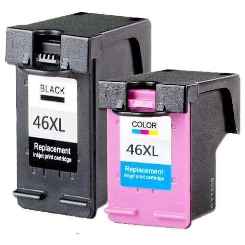 For HP 46 Compatible Ink Cartridges For HP 46 DeskJet 2020hc 2025hc 2520hc 2029 2529 4729 printers ink cartridge free shipping