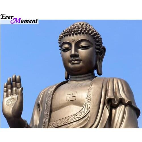 Diy Diamond Painting Buddha Full Rhinestones Cross Stitch Square Mosaic Kit Diamond Embroidery Home Decoration Handicraft ASF557