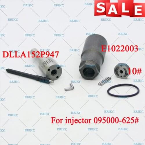 ERIKC 095000-6250 Injector Overhaul Repair Kits Nozzle DLLA152P947 Valve Plate, Pin, Sealing Ring for TOYOTA Nissan Navara 2.5