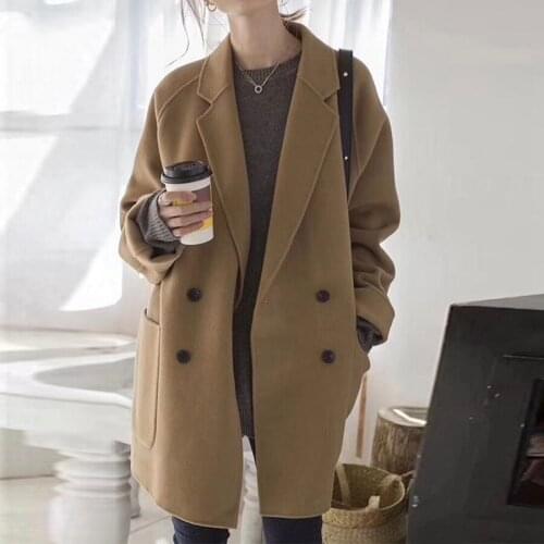 JANTSALINMO Womens Camel Coats