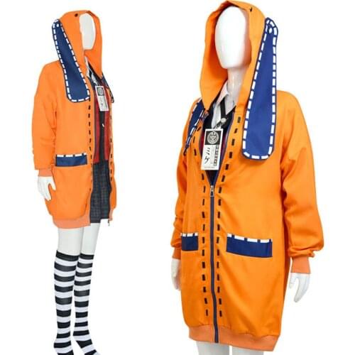 Anime Kakegurui Yomoduki Runa Jacket Hoodie Coat Yumeko Jabami Cosplay Costume Japanese School Girls Uniform Halloween Christmas