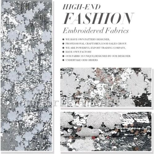 Good looking New design sequins YG-728 african french lace fabric with sequins african tulle lace fabric 6 yards /lot