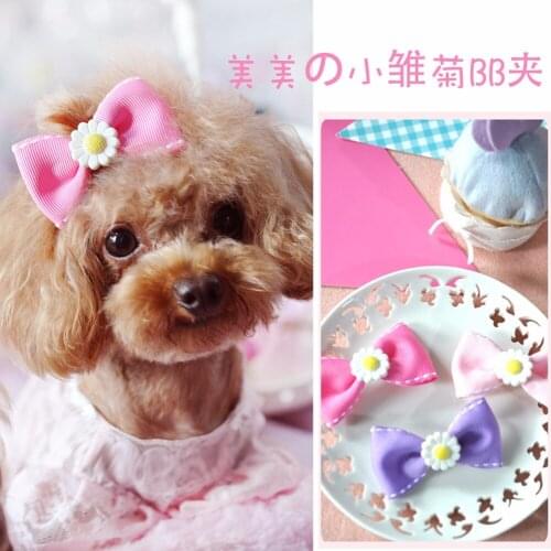 New pet/children hair accessories cute bow hairpin cat accessories wholesale 30pcs