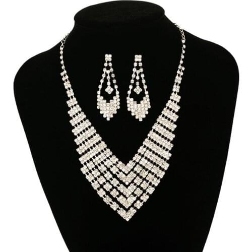 New Designer distinguished bridal accessories bridal necklace piece set accessories female #N147
