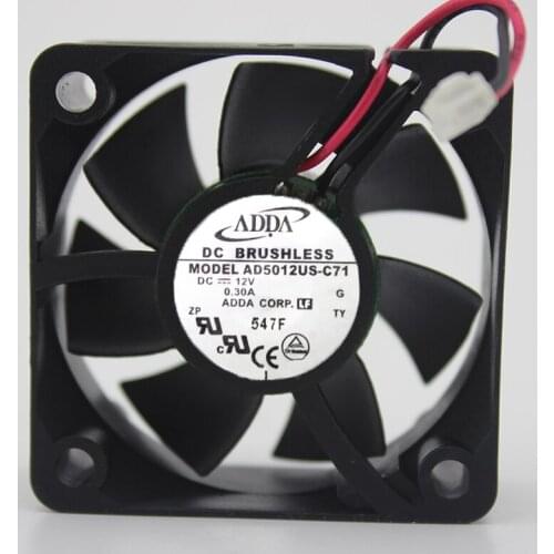 Original FOR ADDA AD5012US-C71 5020 50*50*20mm DC 12V 0.30A server inverter cooling fan