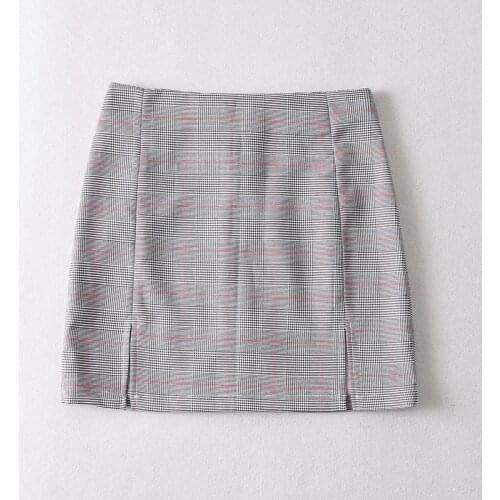 Sexy Plaid Mini Tapered/Carrot Skirts DLBSQ053