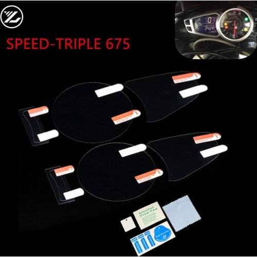 Moto Cluster Scratch Protection Film Instrument Dashboard Cover Guard TPU Blu-ray for Triumph SPEED STIPLE675 675