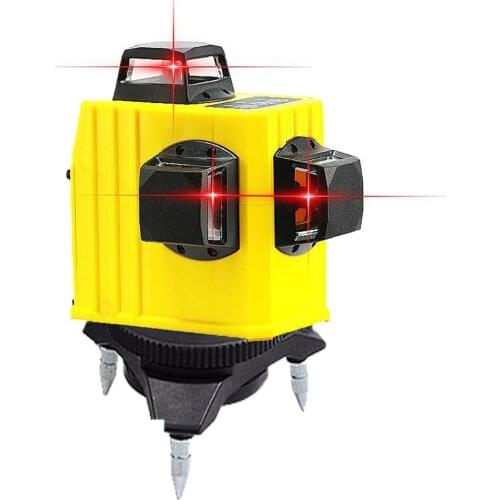 Professional High Quality 360 Vertical 3D Red Beam 12 Lines Laser Level Precision Orizontal Self-leveling Cross laser Line Meter
