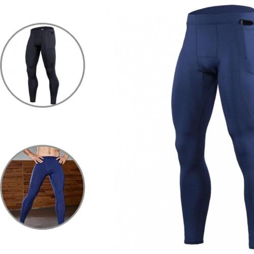 Ankle-Length Simple High Elastic Bottoms Training Trousers Quick Drying Sports Trousers Skinny for Running