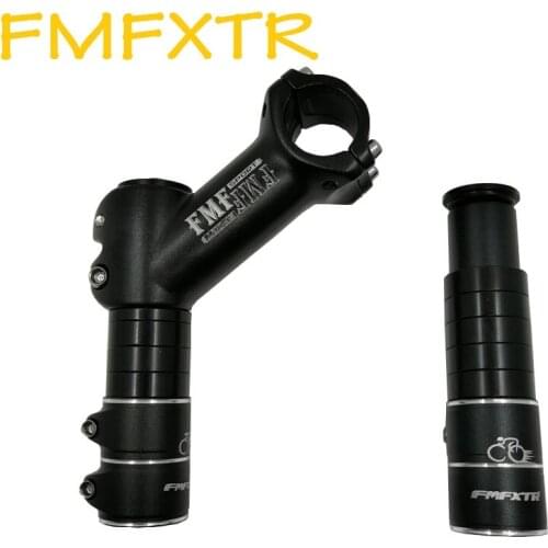 MTB Bike Stem Adjustment 28.6mm Fork 31.8mm Handlebar High Low Adjustable Alloy Stem Mountain Bicycle Handlebar Modification