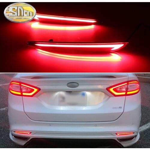 For Ford Fusion Mondeo 5 MK5 2013 - 2018 3-in-1 Functions LED Bumper Light Rear Fog Lamp Brake Light Turn Signal Light Reflector