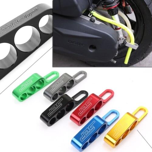 Three Pipes Bracket Stent Waste Oil Tube Fixed Universal for Motorcycle 6mm Screw Hole